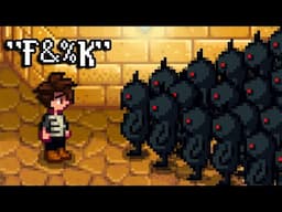 Beating the Stardew mines, but theres 10x More Monsters