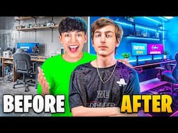 I Transformed Peterbot’s Setup Into His DREAM Gaming Setup…