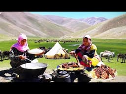 Organic Mountain Village Life in Afghanistan | Shepherd Mother Cooking Shepherd Food | Village life