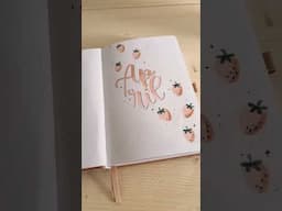 Custom bullet journal theme 🍓 join me live on TT every week night to design these :) #bulletjournal