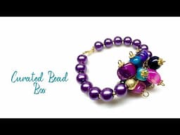 From Box to Bracelet: April 2025 Curated Bead Box & DIY Cluster Bracelet Tutorial! 💜🩷🩵