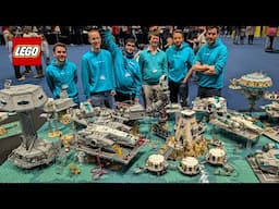 Huge LEGO Star Wars Teal Squadron Built by 11 People!