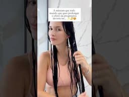 Essa máscara é perfeita para prolongar o efeito liso da progressiva 🤯😱