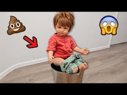 Reborn Boy Pees In Garbage Can At School And Regrets. It