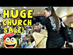 Ep659:  Church Sale Antiques & Vintage Garage Sale Finds!  😀😀👍