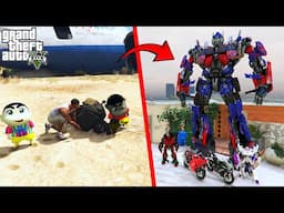 Franklin and Avengers Collecting and Repaired TRANSFORMERS BIKE in GTA 5! GTAV AVENGERS
