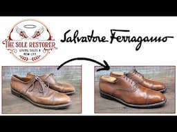Step by Step Process to Clean, Condition and Polish a Pair of Salvatore Ferragamo Dress Shoes