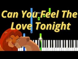 Can You Feel the Love Tonight Elton John Easy Piano