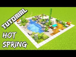 How To Build A Hot Spring | Minecraft Tutorial