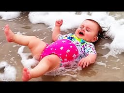 When Baby Playing Outdoor - Funniest Moments Ever || Cool Peachy 🍑
