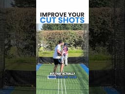 Do THIS to improve your cut shot ✂️ #cricket #training #batting #cutshot