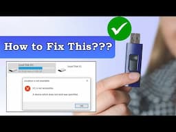 Fix “A Device Which Does Not Exist Was Specified” Error USB | Video Tutorial | Rescue Digital Media