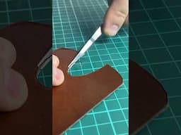 Leather end face treatment by #wildleathercraft
