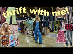 come thrift with me at a THRIFTING CONVENTION!! insane y2k/90s vintage gems + $200 budget