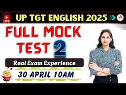 🔴MOCK TEST - 02 || UP TGT ENGLISH 🌿Solve 125 Questions in 2 hour✨