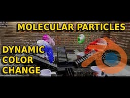 Molecular Particles Dynamic Color Changing With Force Fields