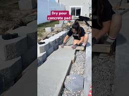 Dry Pour Concrete update!  #diy #drypour