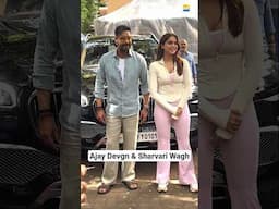 #ajaydevgn and #sharvariwagh spotted together