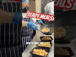 Egg Fried Rice Frozen Ready Meals Being Prepared