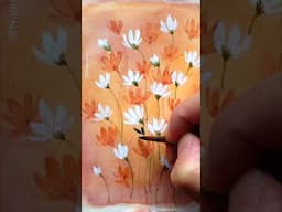 Dreamy Orange Flowers: Full Tutorial Linked 🌼