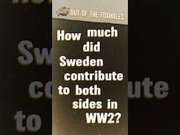 Did Sweden Support Both Sides in WW2? #OOTF #shorts