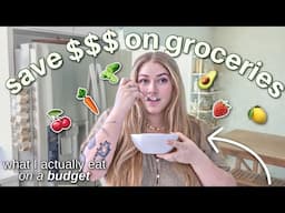 how I'm spending less on groceries this week  🍎🥕🍄‍🟫🍋 (Waste Less Spend Less)