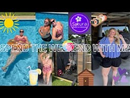 WEEKEND VLOG: pool day, dinner date + new shed | vlog 282