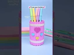 DIY Ice cream pen holder 💕 Easy craft ideas #diy #craft #handmade #art