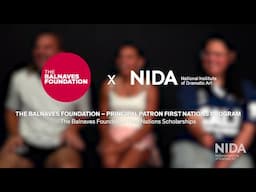 NIDA Scholarships: The Balnaves Foundation First Nations Scholarship