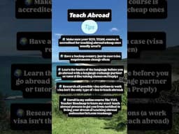 Teach Abroad Tips 🌍✈️