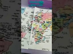 World Map 🌎 #handmade #drawing #shorts #youtubeshorts