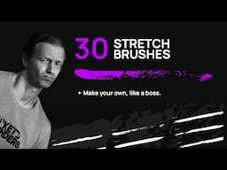 I made 30 Free Stretch Brushes for the New Figma Draw