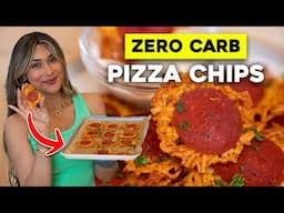 2 INGREDIENT PIZZA CHIPS! Crispy Keto Chips Zero Carb