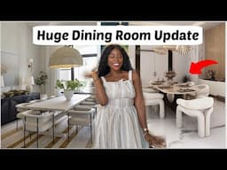 EXTREME DINING ROOM MAKEOVER start to finish + budget friendly tips | Aesthetic room transformation
