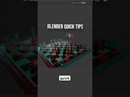 Blender Quick Tips - 3D Rendering #b3d #blender #blendertutorial