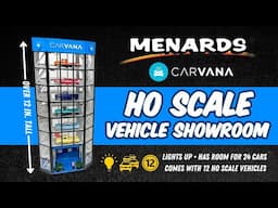 UNBOXING: Carvana Vehicle Showroom HO Scale Diorama - 2025 Menards Exclusive! Light Up Display Tower