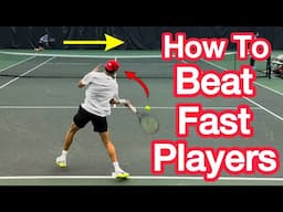 Easy Tennis Hack To Win Against Fast Players!