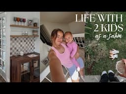 SAHM VLOG: coffee corner, sourdough, taking the binky away, first postpartum period & more