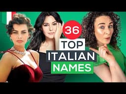 TOP 36 Italian GIRLS NAMES - Names & Meanings 🇮🇹 + FREE PDF Checklist