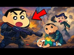 Shinchan Became Pro Sniper In Indus Battle Royale 😎🔥 | Shinchan Playing Indus Game With Friends 😂