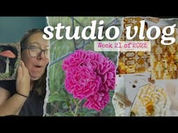Studio Vlog Week 21 - 100 Day Project, Art Journaling, Jewelry-making, Daily life