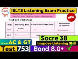 IELTS Listening Practice Test 2025 with Answers | Exam - 753 | ielts listening