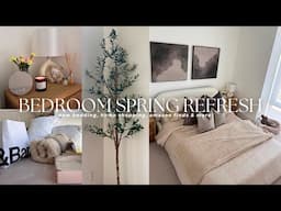 Spring Bedroom Refresh | home decor shopping + new bedding & more!