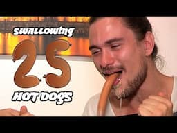 SWALLOWING 25 HOT DOGS WHOLE! w/ Kurtis Bell | Challenge