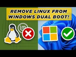 How To Remove Linux from Dual Boot with Windows - Works with all Distros!