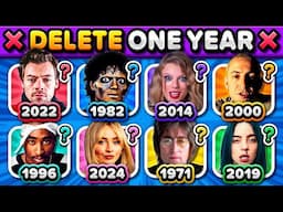❌ DELETE ONE YEAR ❌ Random Years Each Round, 6 Songs Challenge! | Music Quiz