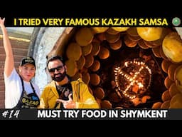 Kazakhstan Street food | I Tried the very famous QAZAK SAMSA in Shymkent | Shymkent Food Vlog