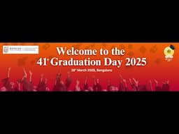 Ramaiah Medical College 41st Graduation Day 2025 - 28.03.2025