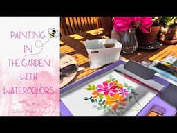 Watercolors In The Garden - Simple Florals, Bright Colors, Packed It All In A Lightwish Travel Case