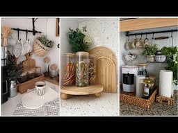 Small kitchen countertops organization ideas.Small kitchen organization#kitchen #interiordesign #diy